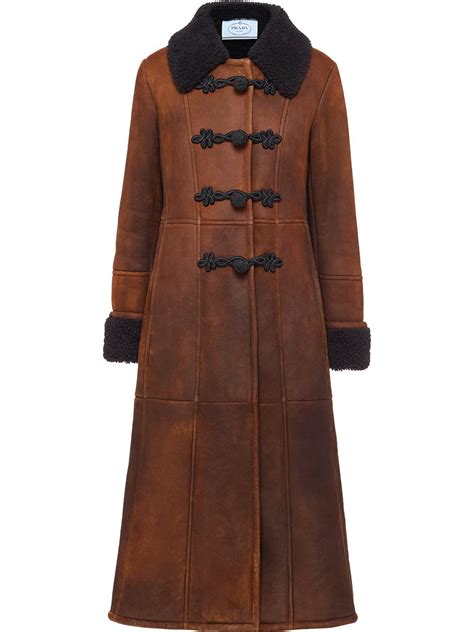 cappotti shearling prada|Black Shearling Coat .